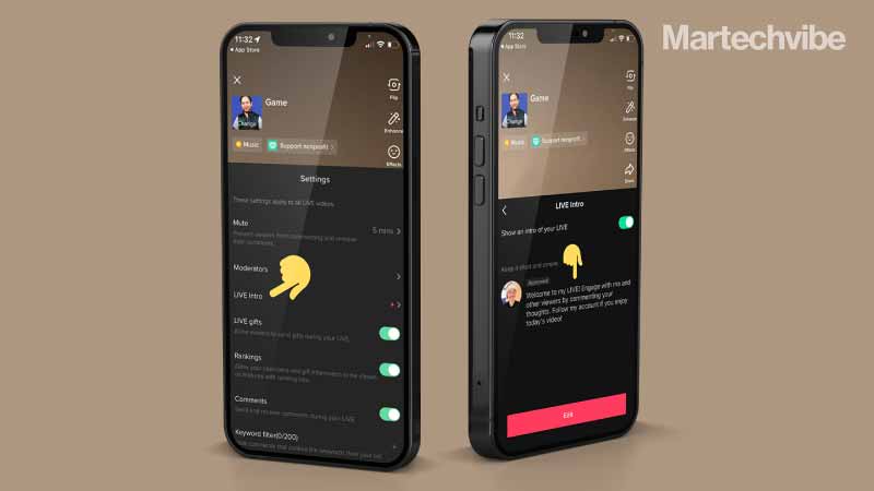 TikTok Adds Live Intro Option For Better Live Stream Engagement
